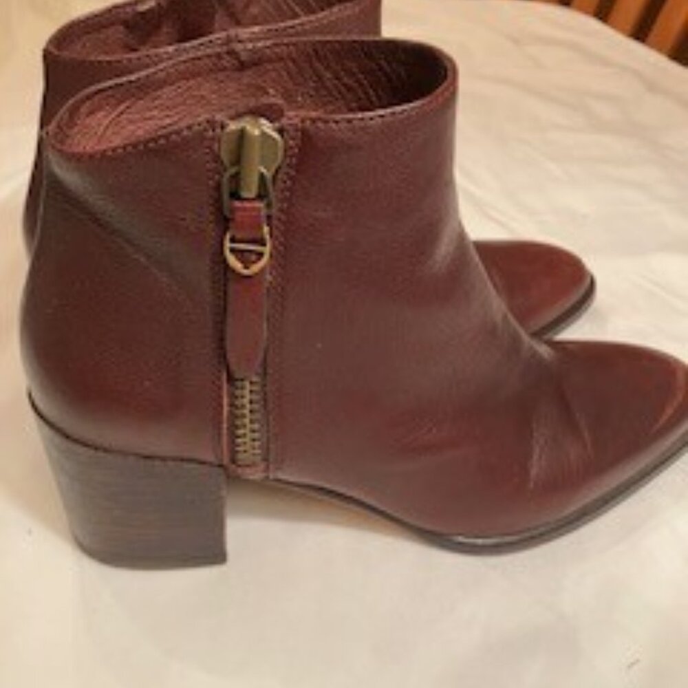 Tori 55m Mid  Heel Angle Boots, Cordovan Moto 7.5 ETIENNE AIGNER - Picture 5 of 12